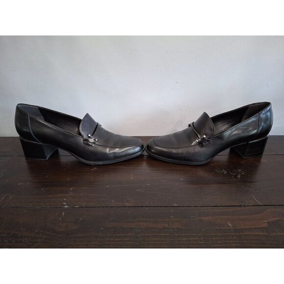 Bandolino Nest Black Leather Loafer/Pre-owned, Sz. 7N EUC - Picture 4 of 10